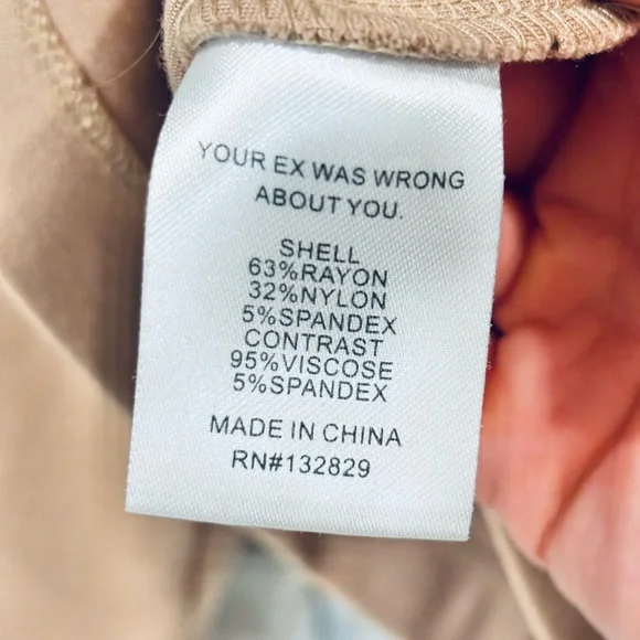 LPA Revolve Camel Tan Cropped Hoodie Sweatshirt XS - Picture 8 of 8